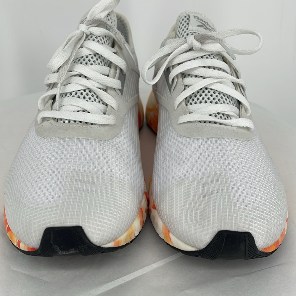 Reebok Flashfilm 3.0 High Vis Orange size 10 White with Orange soles - Picture 3 of 9